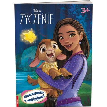 Disney Życzenie. Kolorowanka z naklejkami